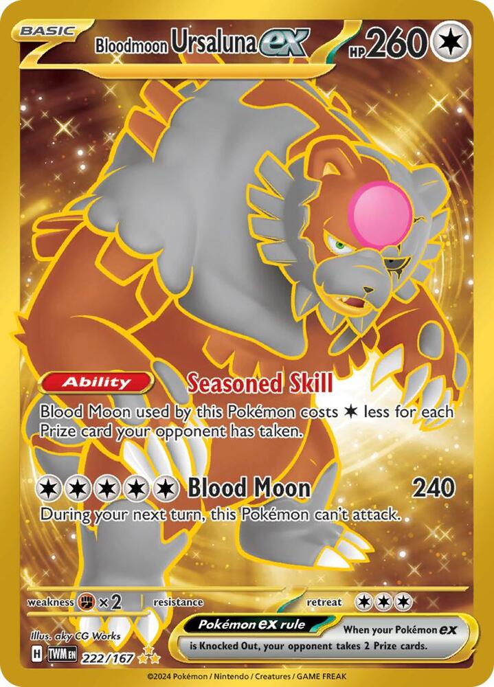 Bloodmoon Ursaluna ex - 222/167 - SV06: Twilight Masquerade (TWM)