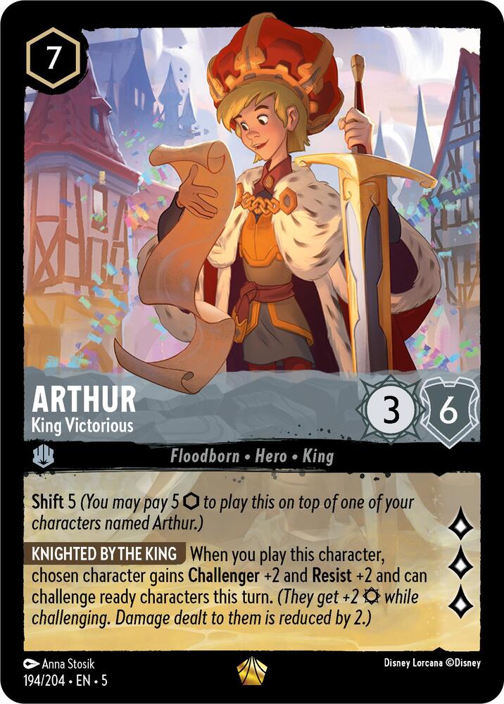 Arthur - King Victorious - Shimmering Skies (5) Cold Foil