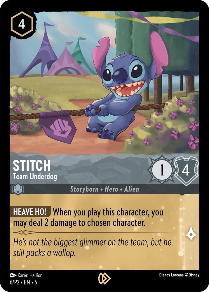 Stitch - Team Underdog - Disney Lorcana Promo Cards (DLPC)