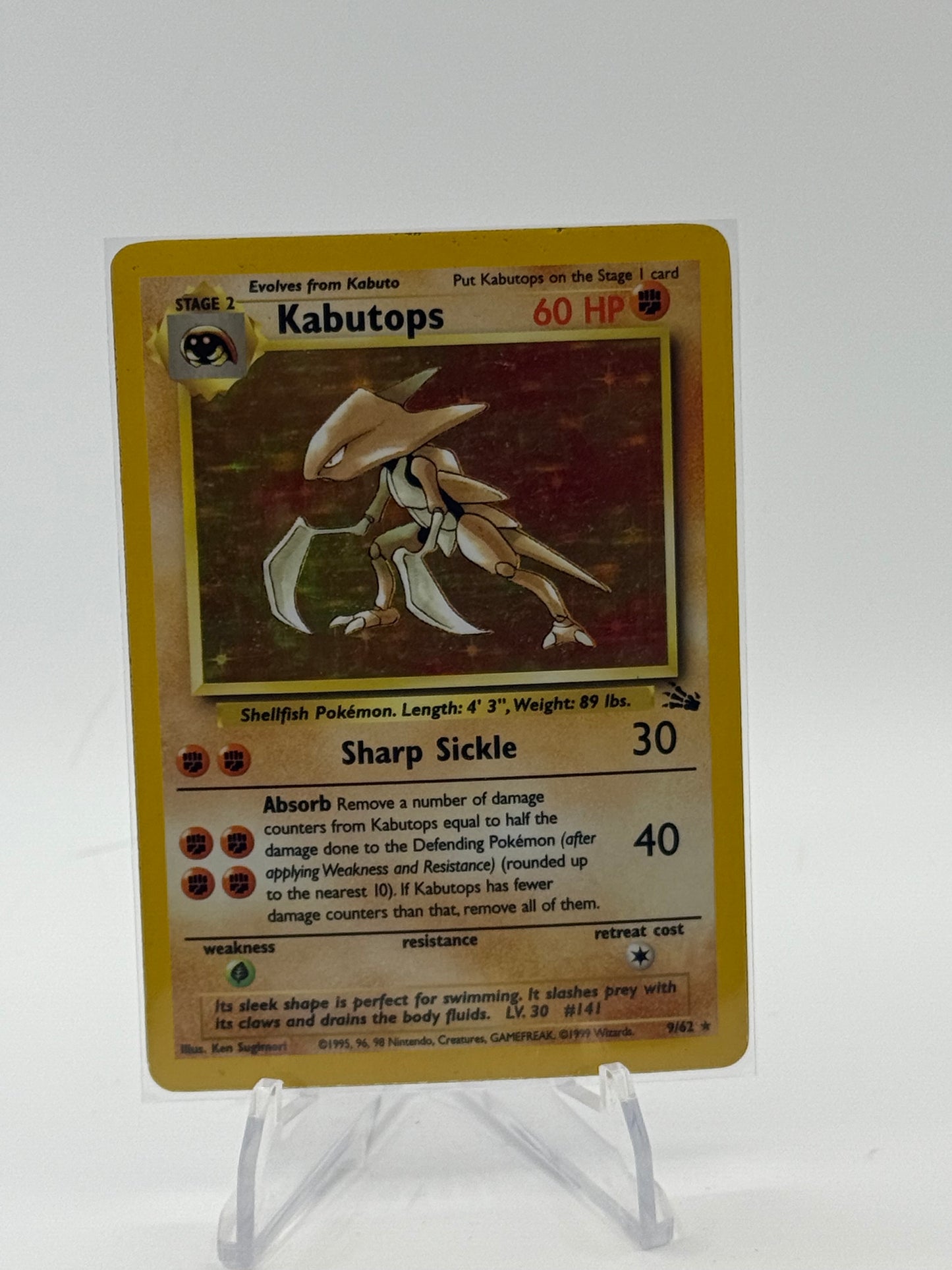 Kabutops (9) - Fossil 9/62  MP-HP