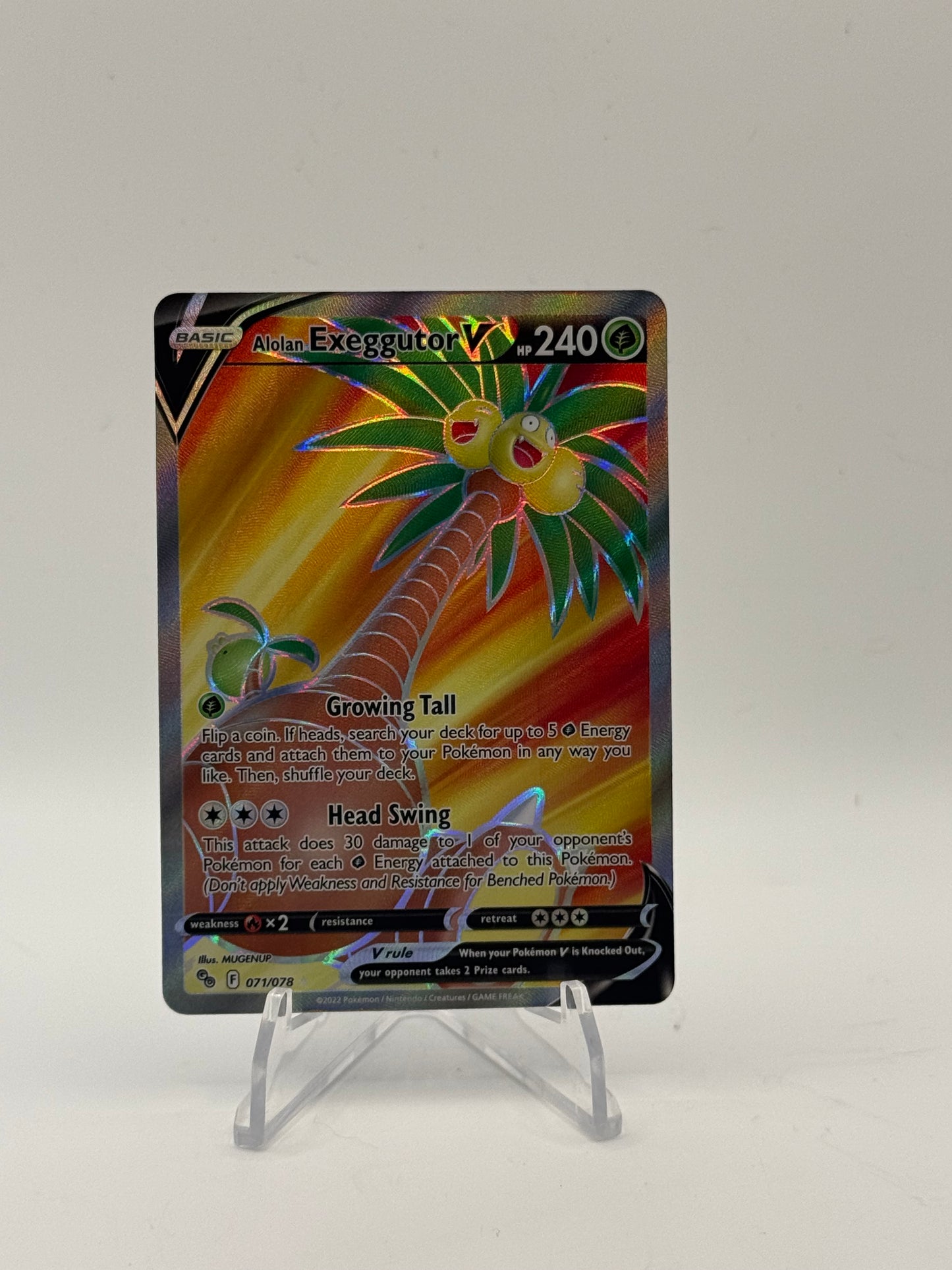 Alolan Exeggutor V (Full Art) - Pokemon GO 071/078