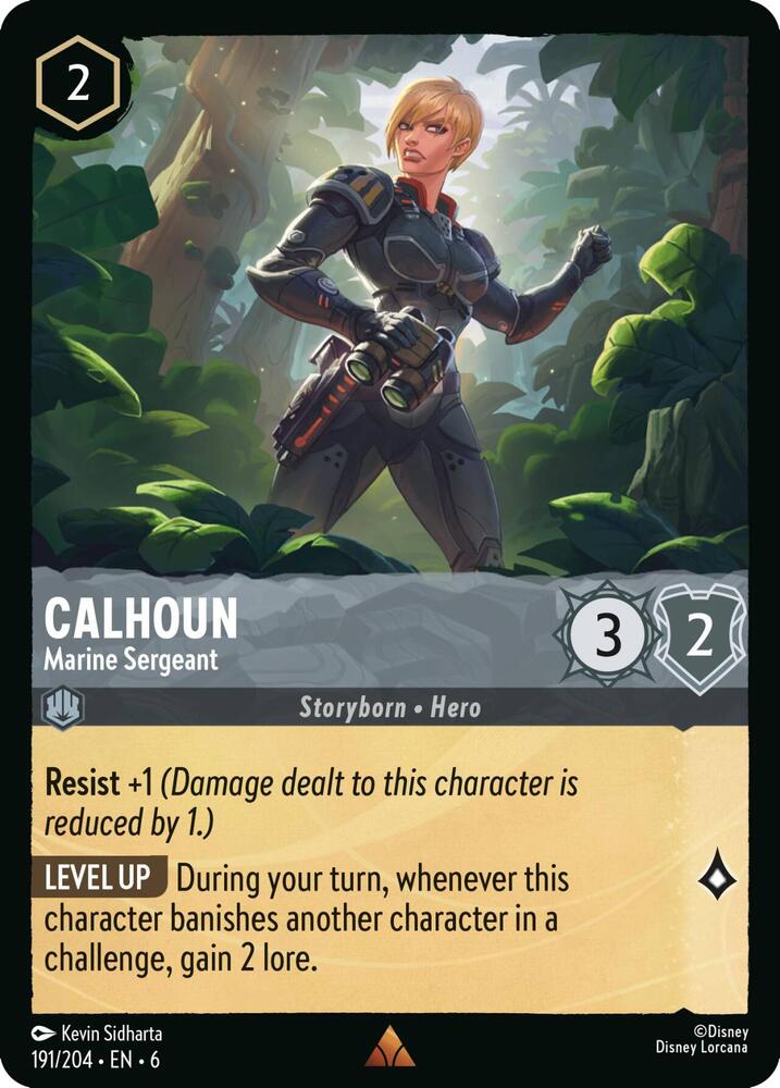 Calhoun - Marine Sergeant - Azurite Sea (6) Cold Foil