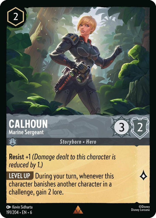 Calhoun - Marine Sergeant - Azurite Sea (6) Cold Foil