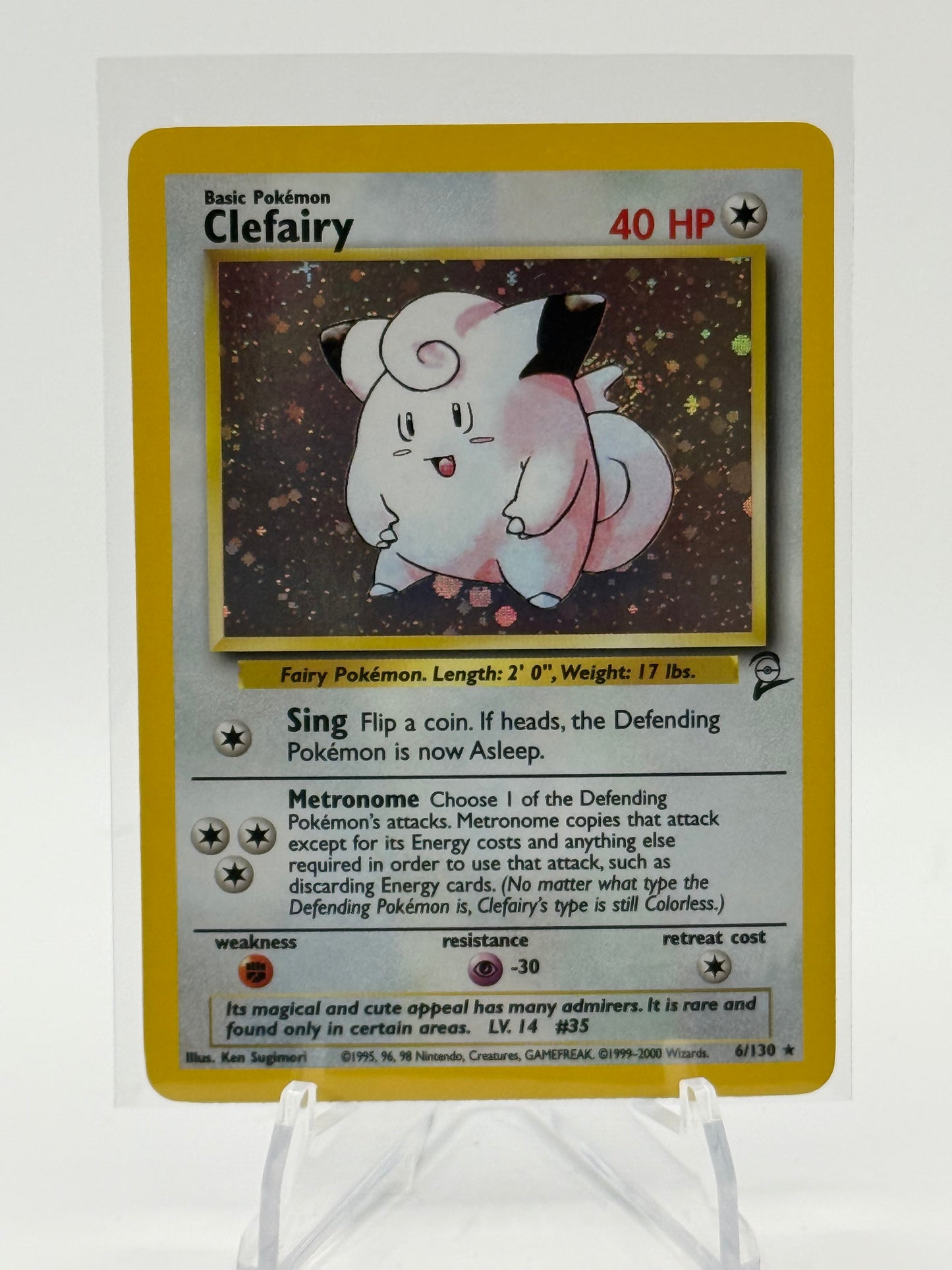 CLEFAIRY HOLO RARE 6/130 POKEMON CARD LP