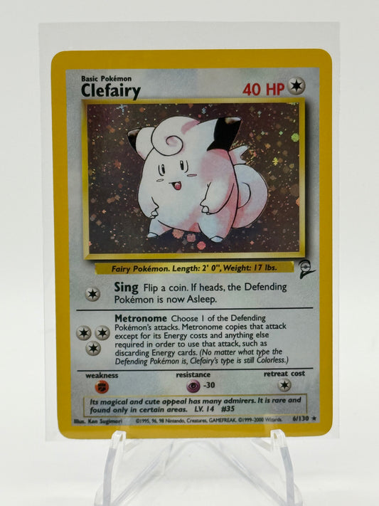 CLEFAIRY HOLO RARE 6/130 POKEMON CARD LP