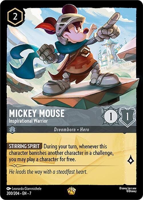 Mickey Mouse - Inspirational Warrior - Archazia's Island (7) Cold Foil