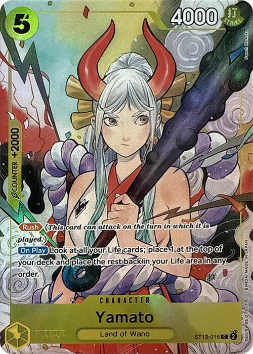 Yamato (Illustration Box Vol.2) (Textured) | One Piece Promotion Cards #ST13-016