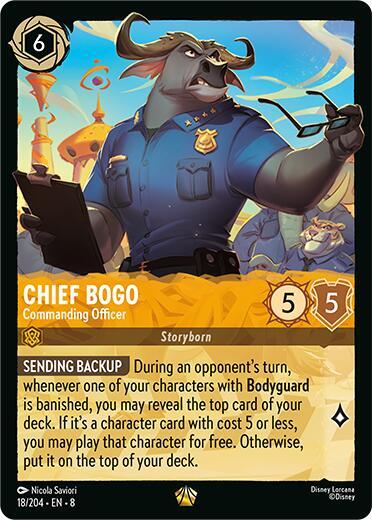 Chief Bogo- Commanding Officer - Reign of Jafar (8) Cold Foil