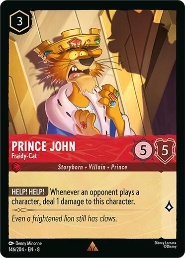 Prince John - Fraidy-Cat - Reign of Jafar (8) Cold Foil