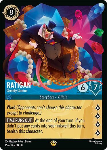 Ratigan - Greedy Genius - Reign of Jafar (8) Cold Foil