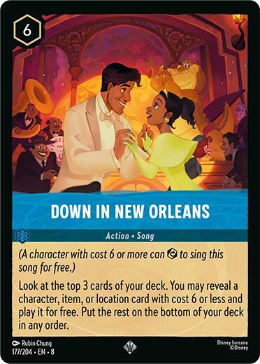 Down in New Orleans - Reign of Jafar (8) Cold Foil