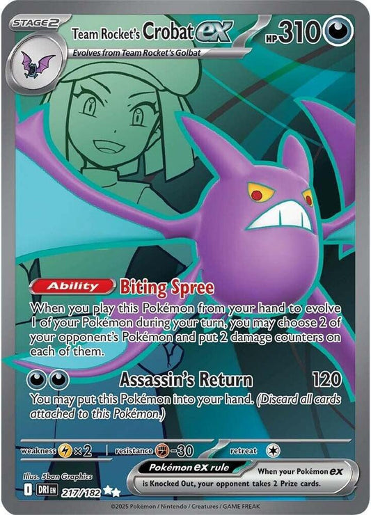 Team Rocket's Crobat ex - 217/182 | SV10: Destined Rivals #217/182