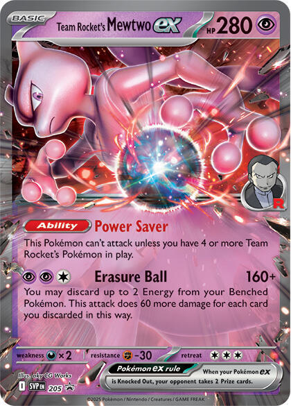 Team Rocket's Mewtwo ex | SV: Scarlet & Violet Promo Cards #205