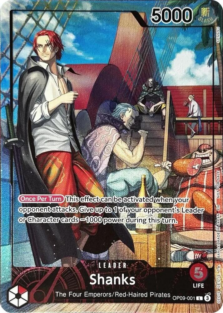 Shanks (2025 PSA Magazine Promo) | One Piece Promotion Cards #OP09-001