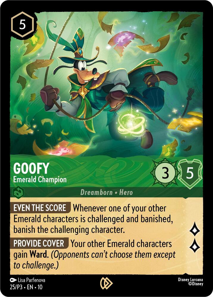 Goofy - Emerald Champion | Disney Lorcana Promo Cards #25