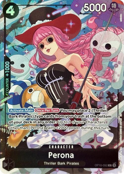 Perona (Premium Card Collection -Best Selection Vol. 4-) | One Piece Promotion Cards #OP10-092
