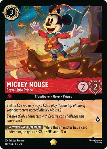 Mickey Mouse - Brave Little Prince - Fabled (9) Cold Foil