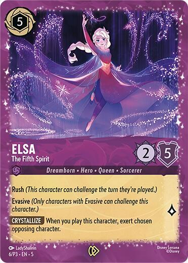 Elsa - The Fifth Spirit (Gift Box Promo) | Disney Lorcana Promo Cards #6