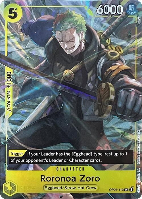 Roronoa Zoro (Illustration Box Vol.3) | One Piece Promotion Cards #OP07-113