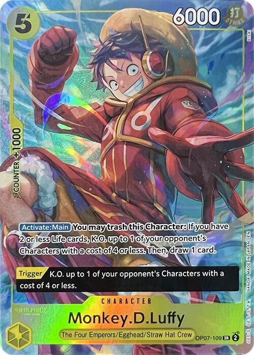 Monkey.D.Luffy (Illustration Box Vol.3) | One Piece Promotion Cards #OP07-109