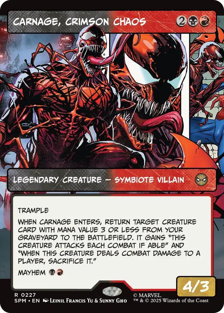 Carnage, Crimson Chaos (Borderless) | Marvel's Spider-Man #227