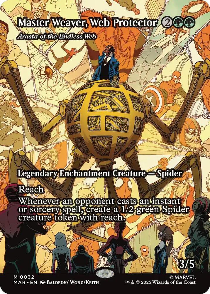 Master Weaver, Web Protector - Arasta of the Endless Web (Borderless) | Marvel Universe Eternal-Legal #32