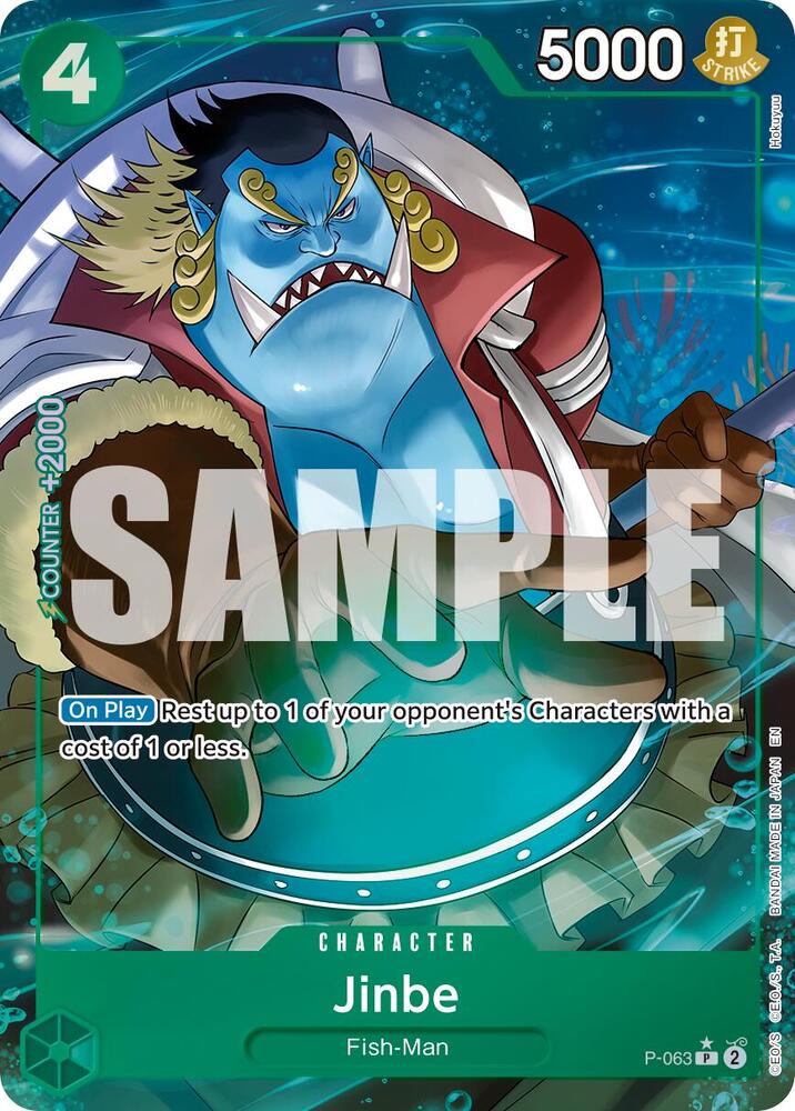 Jinbe - P-063 (Alternate Art) | Premium Booster -The Best- Vol. 2 #P-063