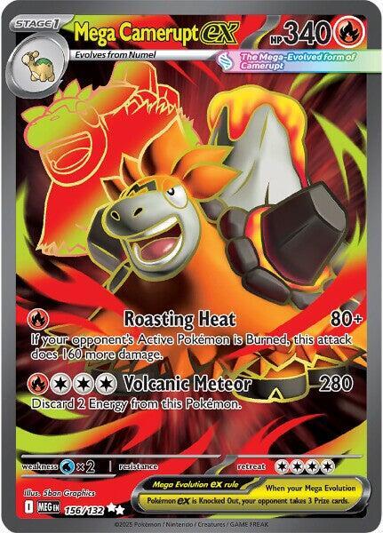 Mega Camerupt ex - 156/132 | ME01: Mega Evolution #156/132