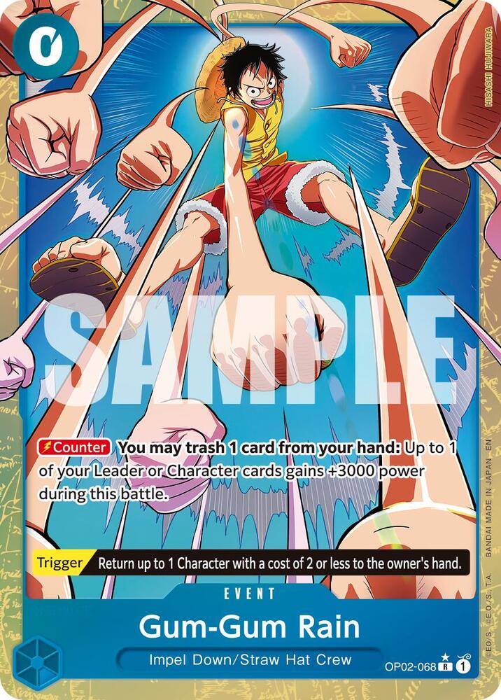 Gum-Gum Rain (Alternate Art) | Premium Booster -The Best- Vol. 2 #OP02-068