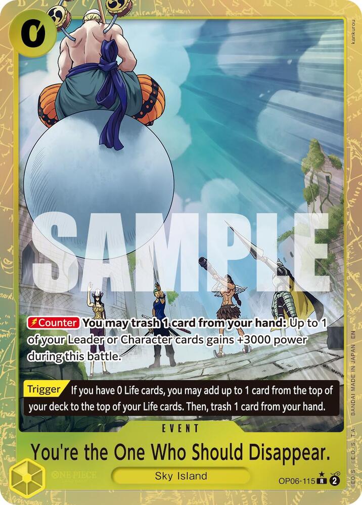You're the One Who Should Disappear (Alternate Art) | Premium Booster -The Best- Vol. 2 #OP06-115
