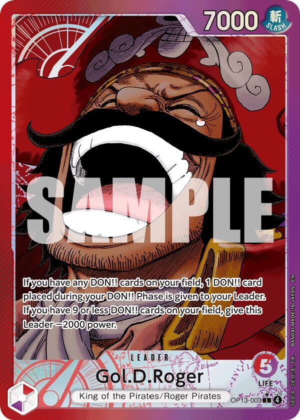 Gol.D.Roger (003) (Alternate Art) | Carrying On His Will #OP13-003