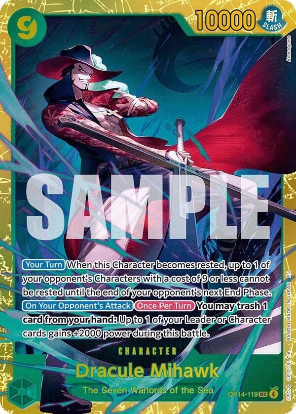 Dracule Mihawk - OP14-119 | The Azure Sea's Seven #OP14-119