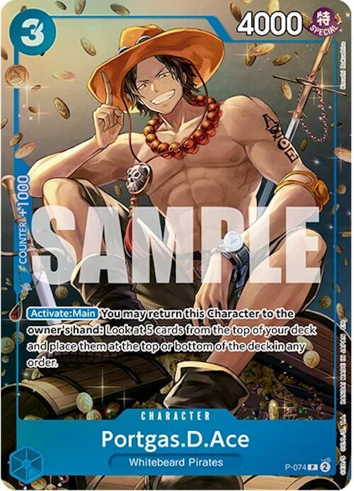 Portgas.D.Ace (Tin Pack Set Vol. 2) | One Piece Promotion Cards #P-074