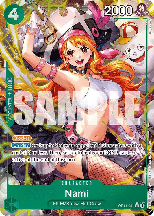 Nami (Alternate Art) - The Azure Sea's Seven (OP14)