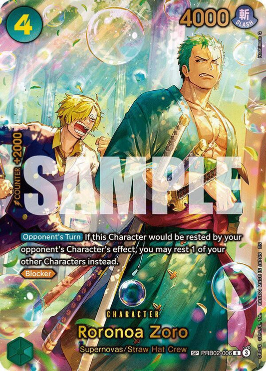 Roronoa Zoro - PRB02-006 (SP) | The Azure Sea's Seven #PRB02-006