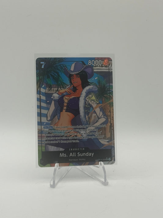 Ms. All Sunday (Alternate Art) - The Azure Sea's Seven (OP14)