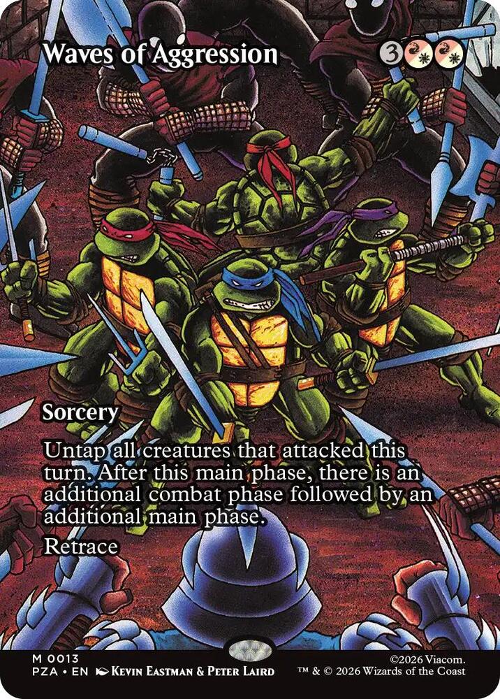 Waves of Aggression (Borderless) | Teenage Mutant Ninja Turtles Source Material #13