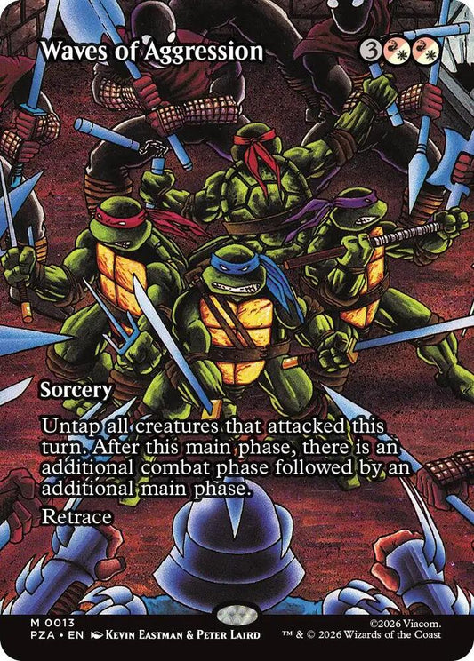 Waves of Aggression (Borderless) | Teenage Mutant Ninja Turtles Source Material #13