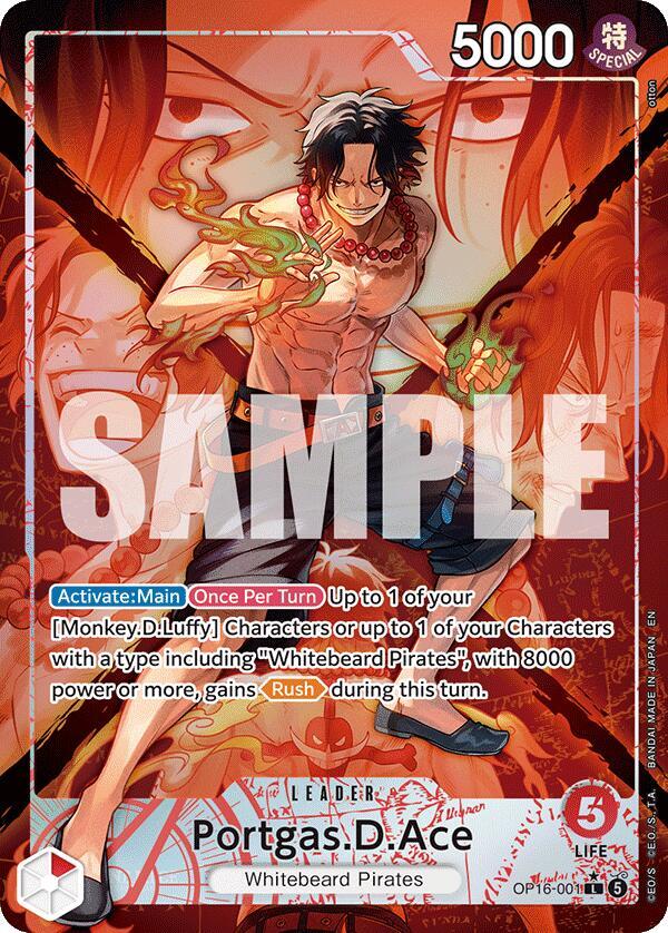 Portgas.D.Ace (001) (Alternate Art) | The Time of Battle #OP16-001