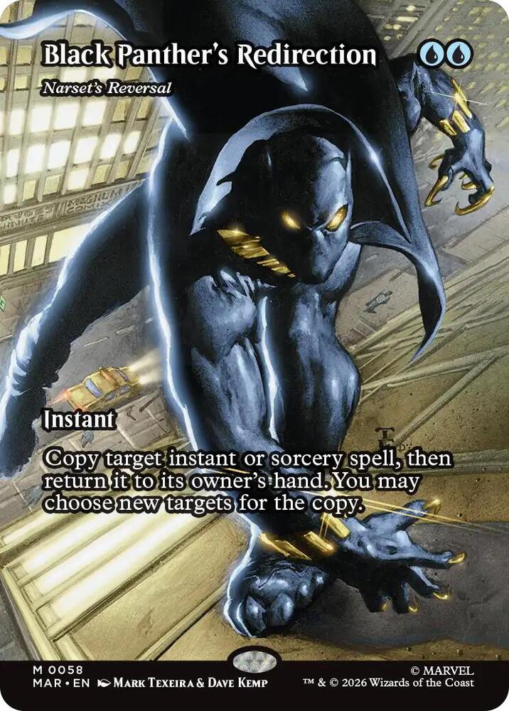 Black Panther's Redirection - Narset's Reversal (Borderless) | Marvel Universe Eternal-Legal #58