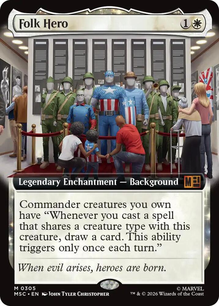 Folk Hero (Extended Art) - Commander: Marvel Super Heroes (MSC)