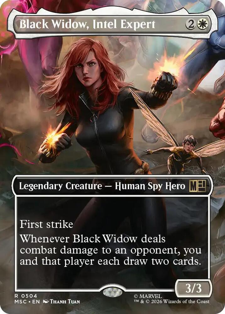 Black Widow, Intel Expert (Borderless) | Commander: Marvel Super Heroes #504