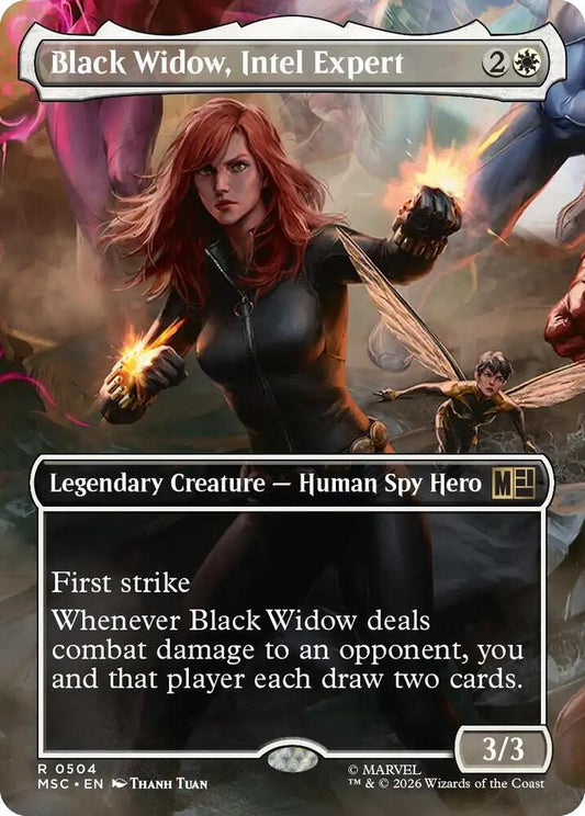 Black Widow, Intel Expert (Borderless) | Commander: Marvel Super Heroes #504