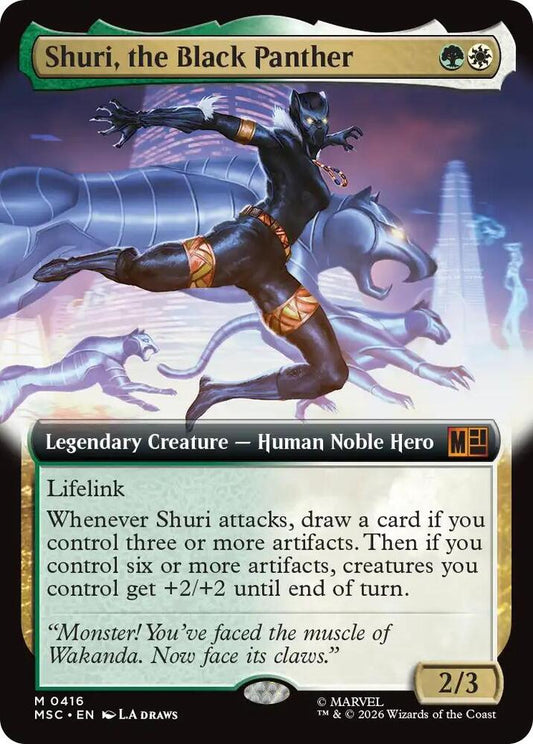 Shuri, the Black Panther (Extended Art) | Commander: Marvel Super Heroes #416