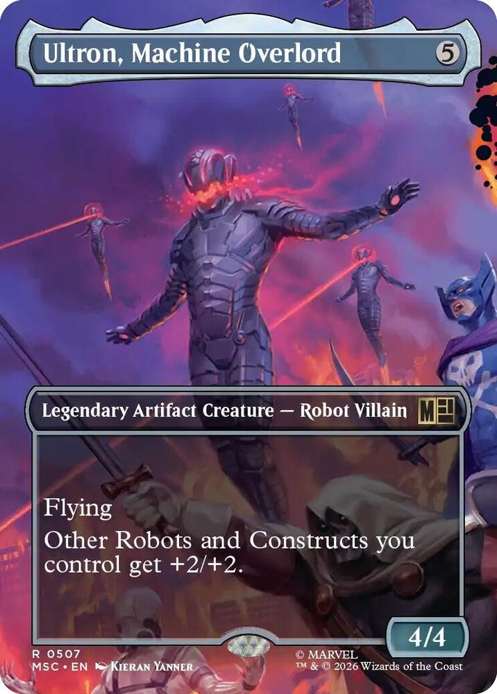 Ultron, Machine Overlord (Borderless) - Commander: Marvel Super Heroes (MSC)