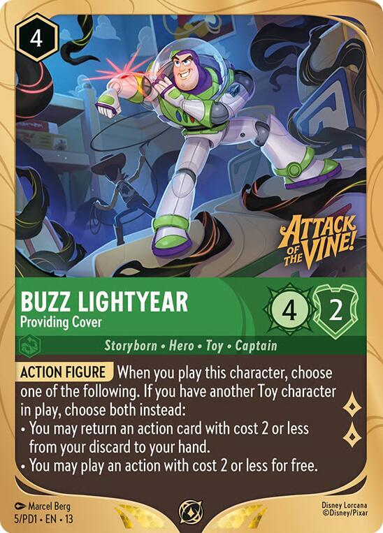 Buzz Lightyear - Providing Cover - Disney Lorcana Promo Cards (DLPC)