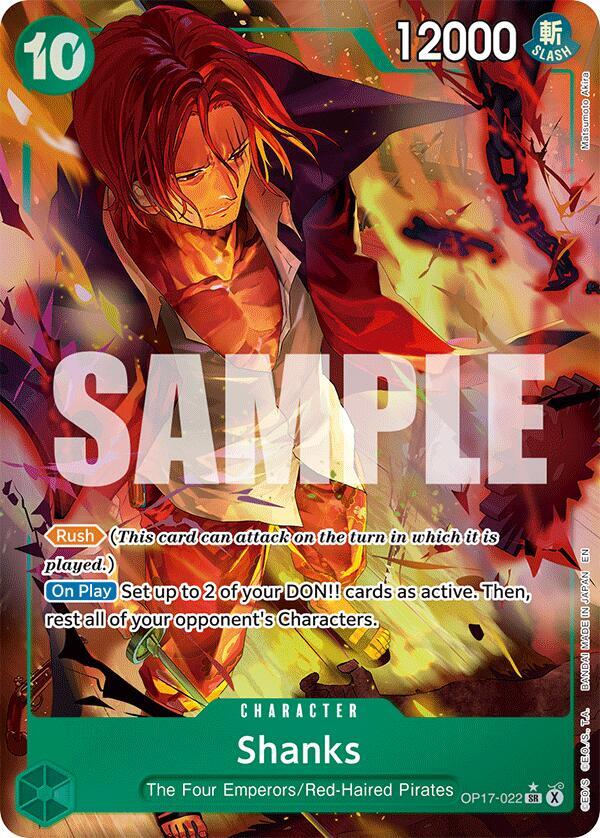Shanks (022) (Alternate Art) | The World's Strongest Warriors #OP17-022