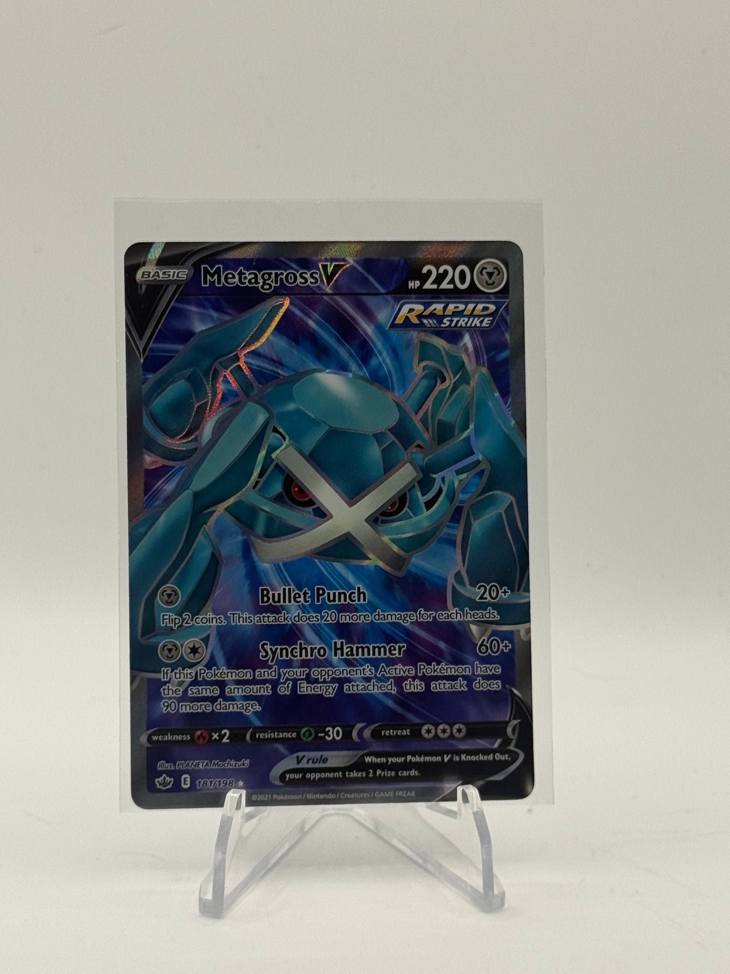 Metagross V (Full Art) - SWSH06: Chilling Reign 181/198