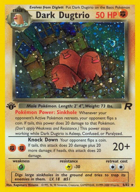 Dark Dugtrio (6) | Team Rocket #06/82