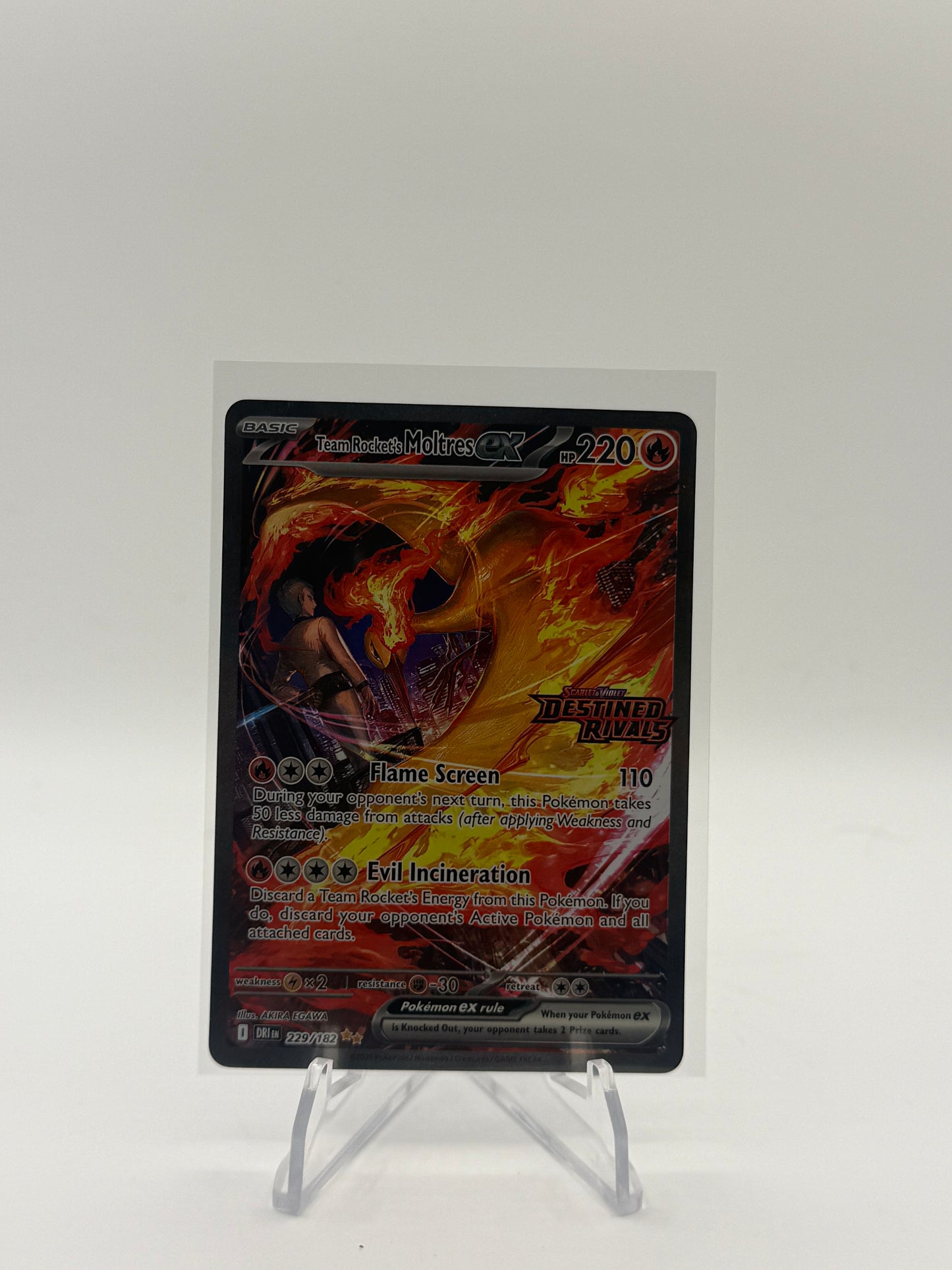 Team Rocket's Moltres ex - 229/182 (Destined Rivals Stamp) - Miscellaneous Cards & Products